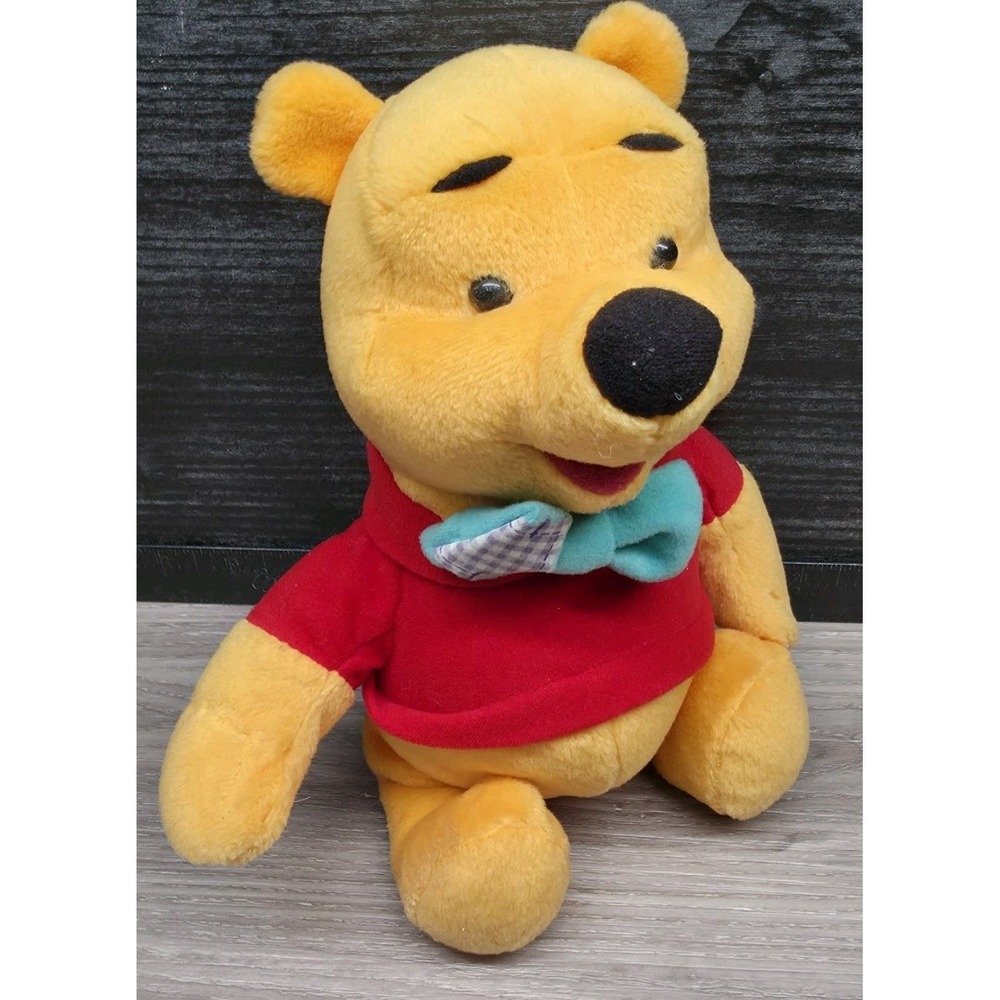 Disney Winnie The Pooh 10" Plush Stuffed Animal Mattel Toy 1998 Easter w/piglett